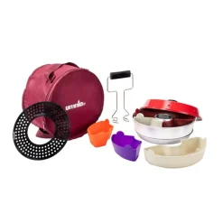 Omnia Kit 2 –  Campingbackofen Set mit Zubehör für Unterwegs
