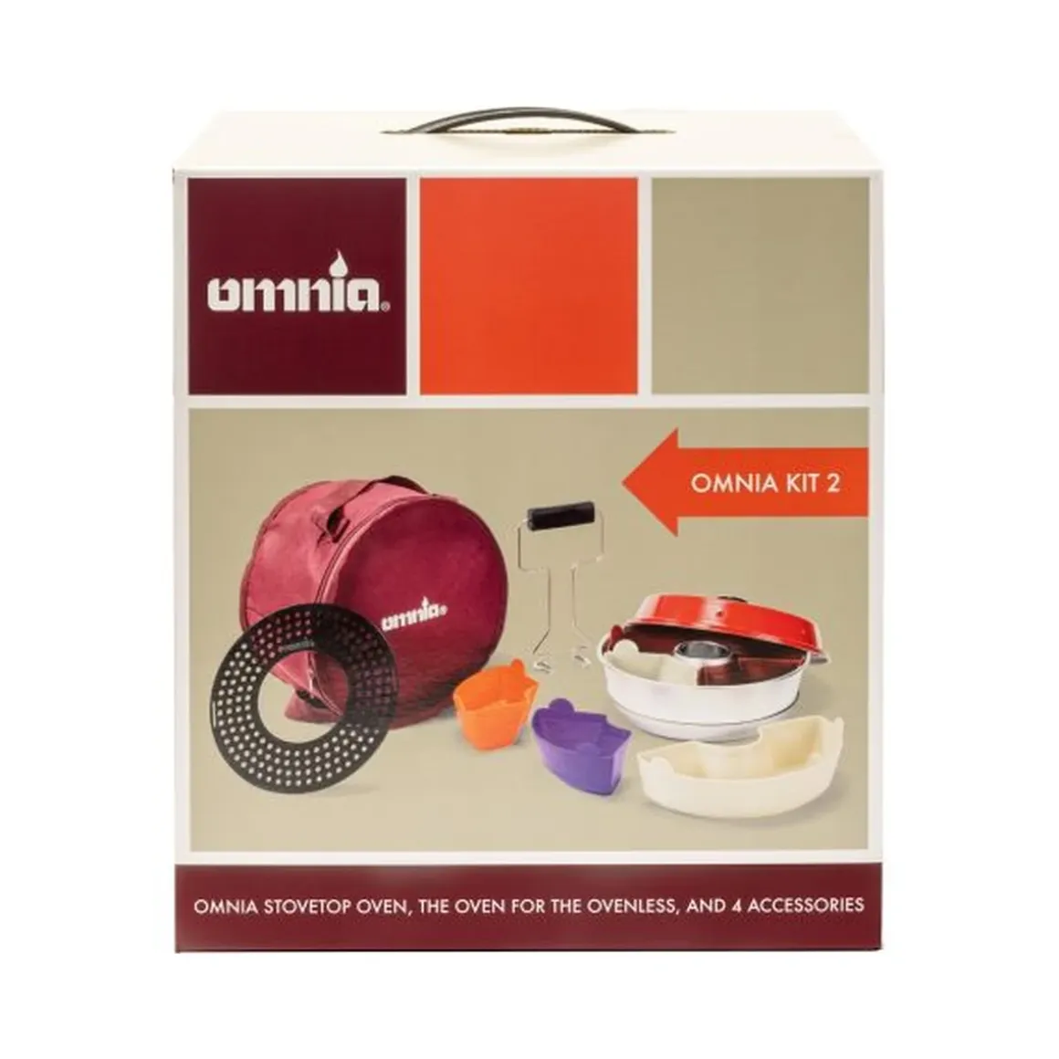 Omnia Kit 2 – Campingbackofen Set mit Zubehör für Unterwegs