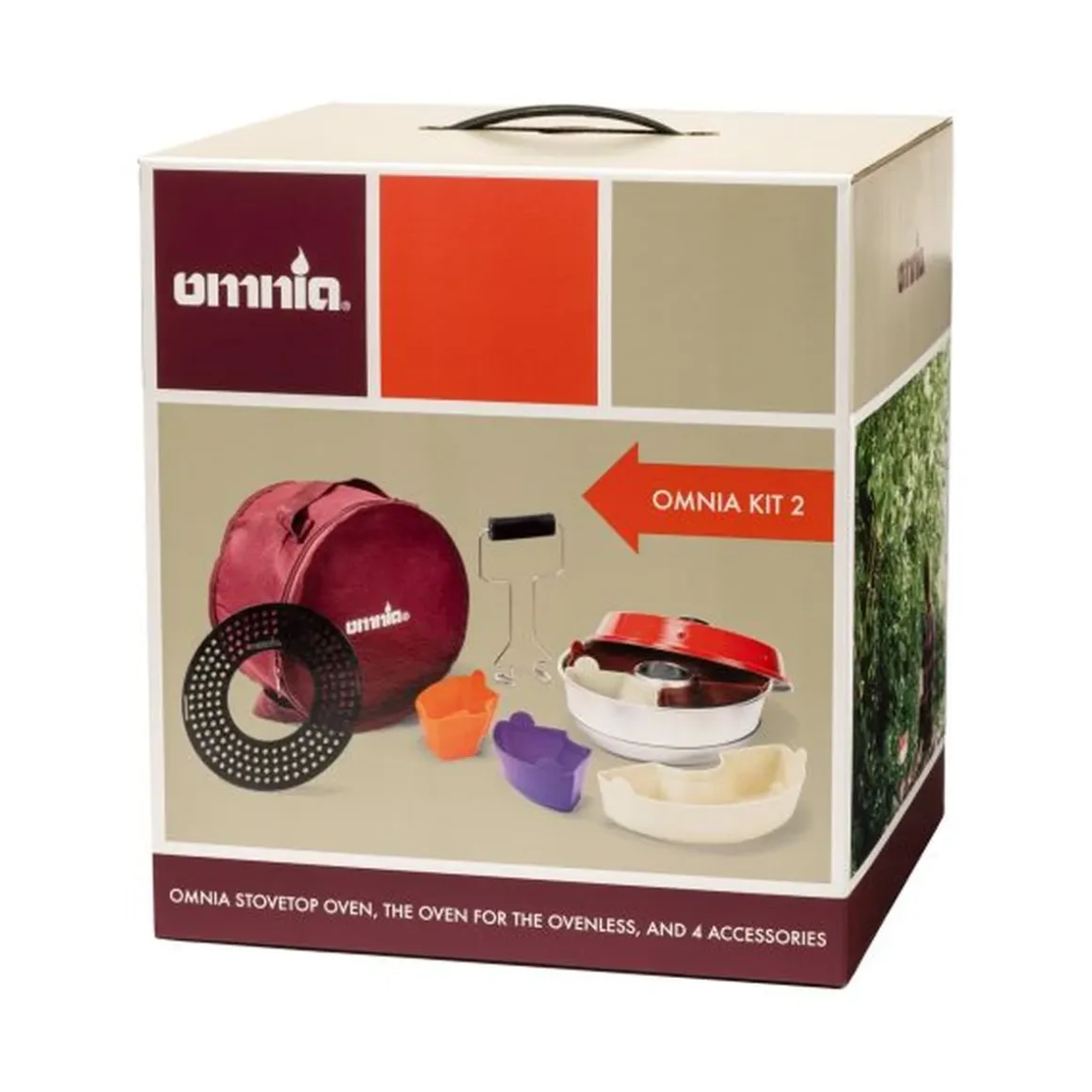 Omnia Kit 2 – Campingbackofen Set mit Zubehör für Unterwegs