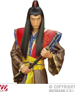 Perücke lang Samurai
