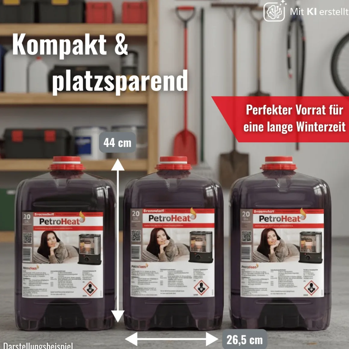 Petroleum geruchsarm 20 Liter Kanister mit Handpumpe für Heizofen Petroleumofen