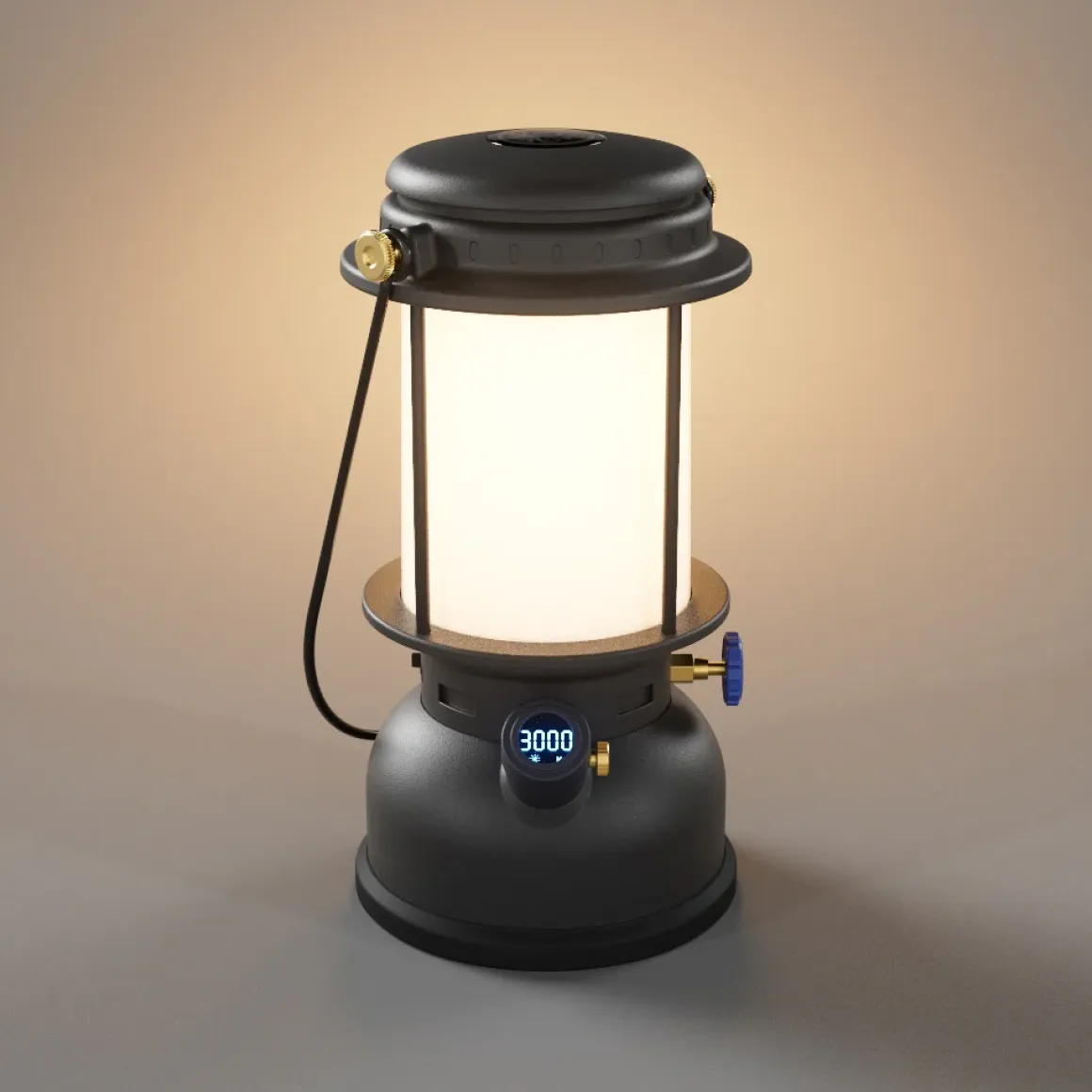 Petromax LED Laterne LM500 schwarz, robust und helle Campinglaterne