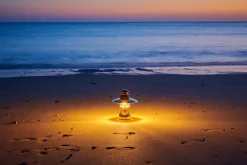 Petromax Starklichtlampe | Petroleumlampe  Messing | Gold mit Reflektorschirm