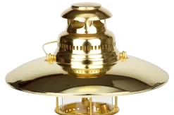 Petromax Starklichtlampe | Petroleumlampe Messing | Gold mit Reflektorschirm