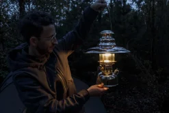 Petromax Starklichtlampe | Petroleumlampe Chrom mit Reflektorschirm