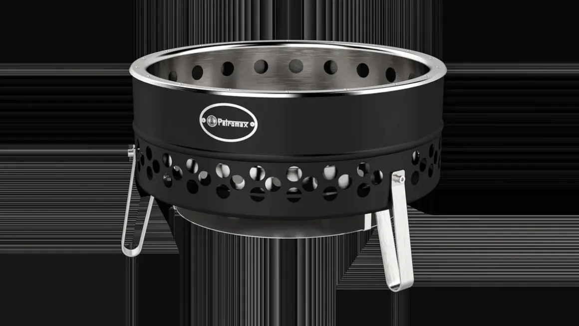 Petromax Tyropit Black Edition Feuerschale - Rußarme Feuerstelle