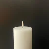 Piffany Uyuni LED Pillar Stumpenkerzen Ø 7,8 cm -  Nordic White H 10 cm