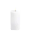 Piffany Uyuni LED Pillar Stumpenkerzen Smooth -  Nordic White H 15 cm