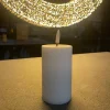 Piffany Uyuni LED Pillar Stumpenkerzen -  Nordic White H 10.1 cm
