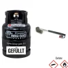 Premium BBQ-GAS Flasche 8 kg gefüllt & Grillbürste  inkl 8 kg Propangas nach DIN 51622