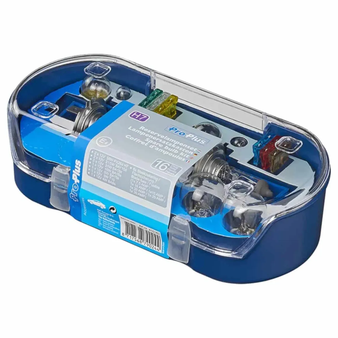 ProPlus Autolampen-Set groß H7 16teilig, 12V