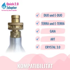 Quick-Adapter 2.0 für CO2 Wasser-Sprudler