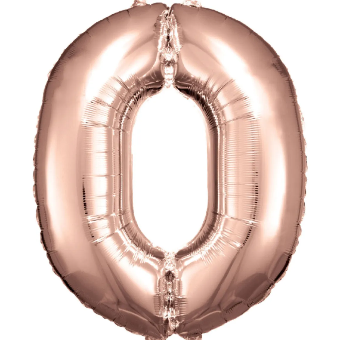 Riesenzahl 0, Rose Gold Folienballon