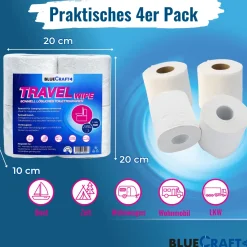 Sanitärzusatz Set mit Toilettenpapier - Sanitärflüssigkeiten für Abwasser- & Spülwassertank der Campingtoilette