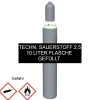 Sauerstoff 10 Liter gefüllt   (technisch 2.5) geprüft