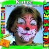 Schminke: Motiv-Set Katze  4 Farben, Pinsel und Anleitung