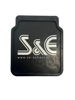 Schmutzfänger aus Hartgummi mit S&E Logo -  Lochabtand 115 mm