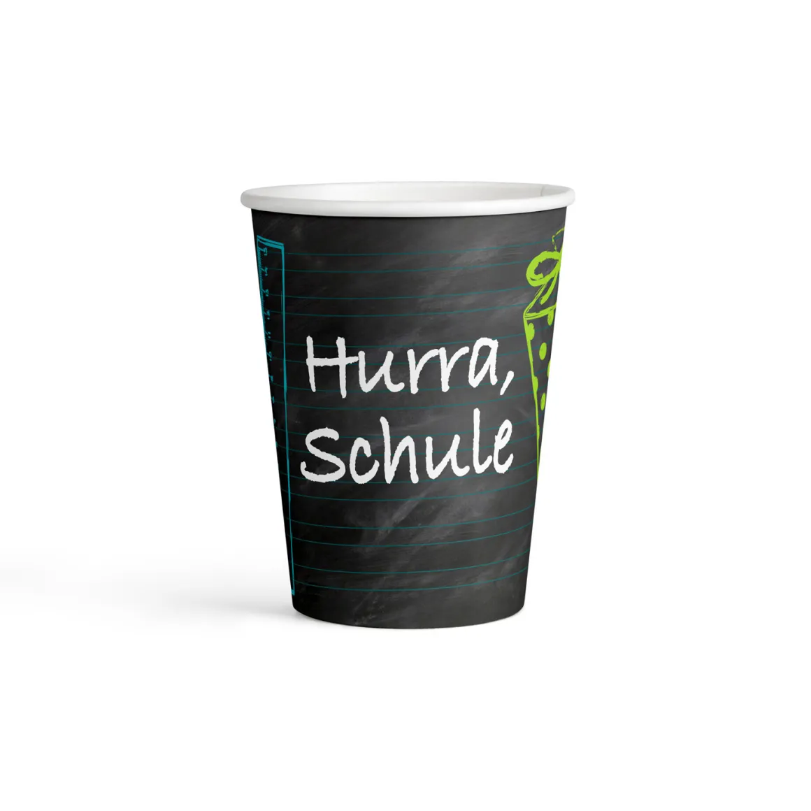 Schulanfang Becher " Hurra, Schule" Größe: 250ml , 8 Stk.