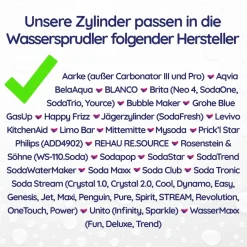 SodaTaste Co2 Aromazylinder Minze 425g