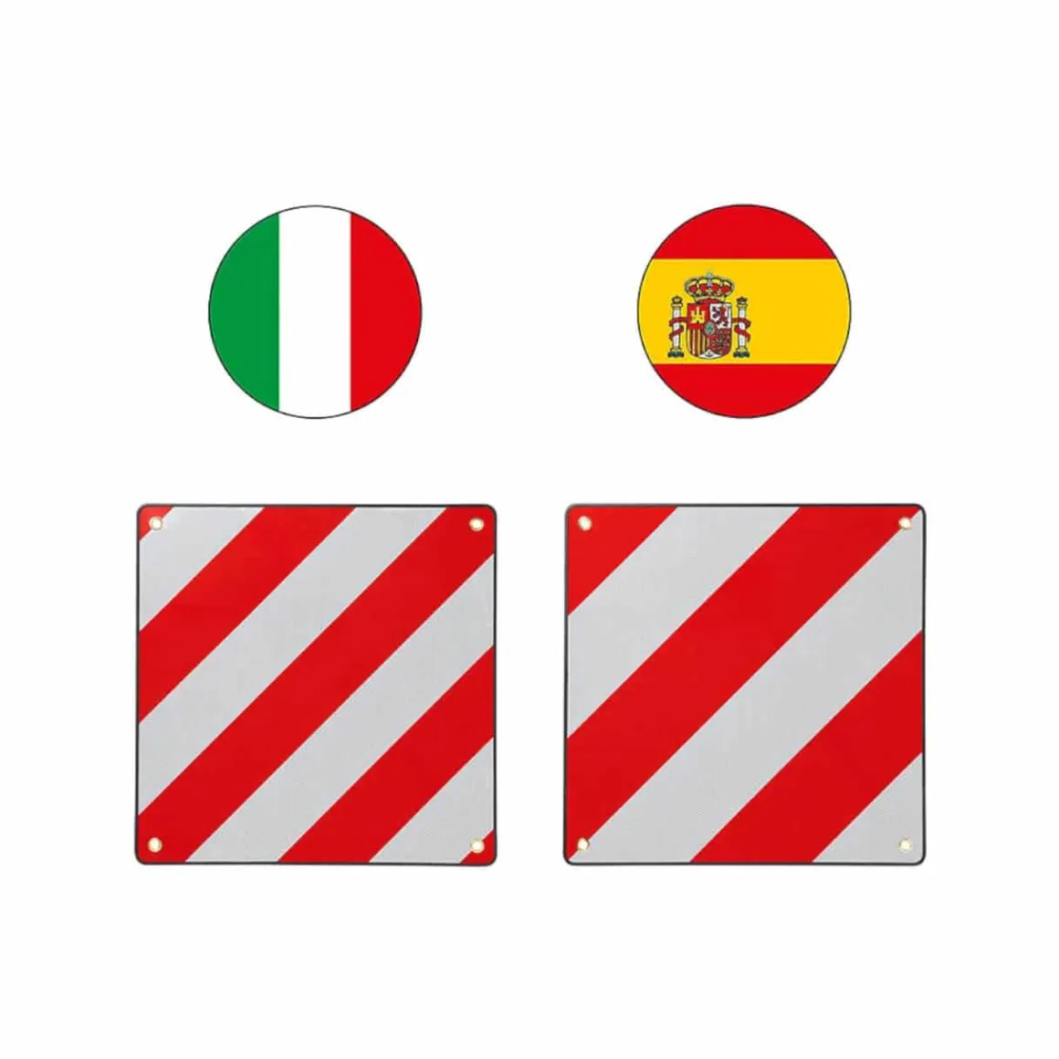 Sonderlasten-Warntafel für Italien/Spanien 2 in 1