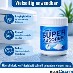 Super Absorber - Verwandelt Flüssigkeiten in Gel