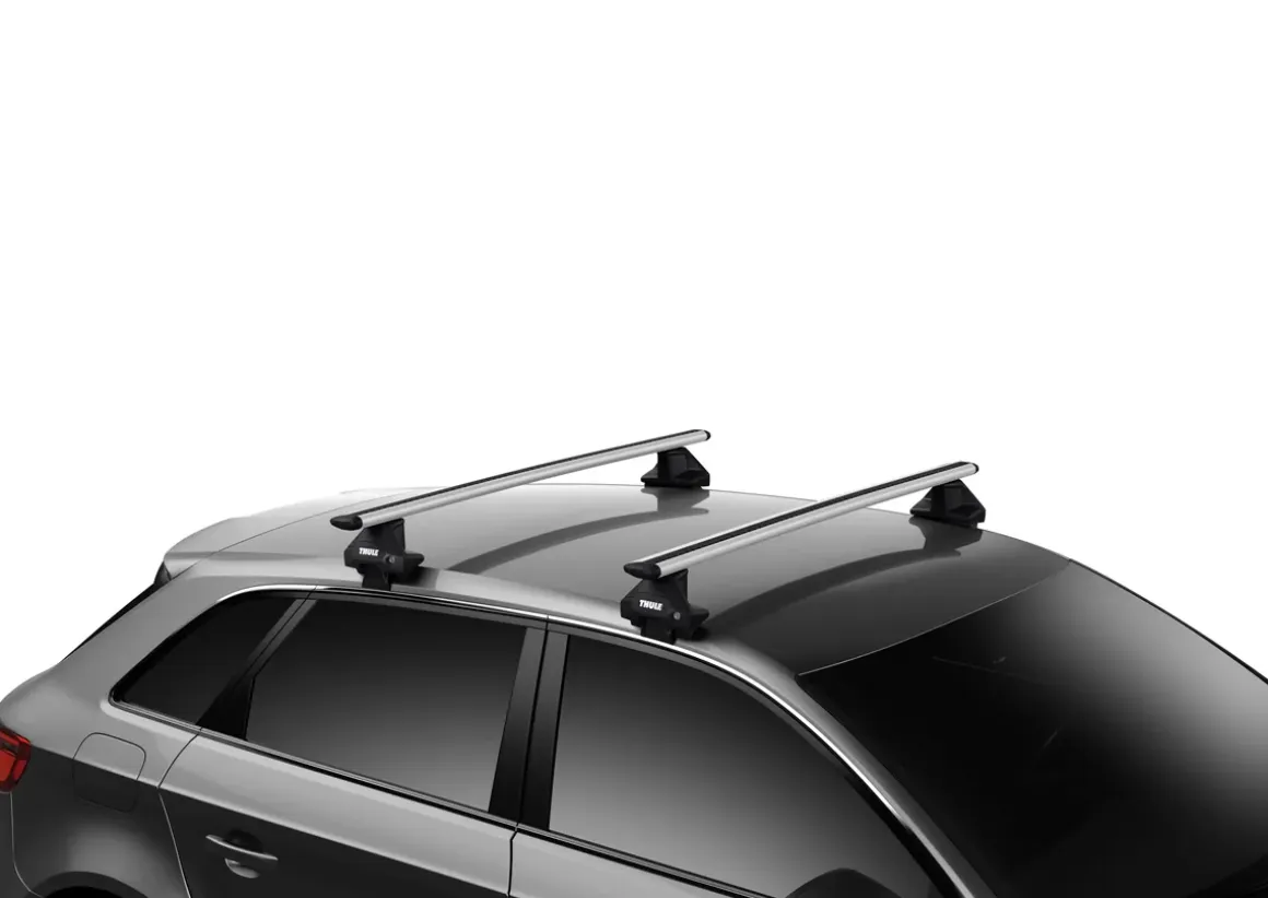 Thule Fußsatz 71050 EVO Clamp Fuß für Fahrzeuge 4er-Pack schwarz
