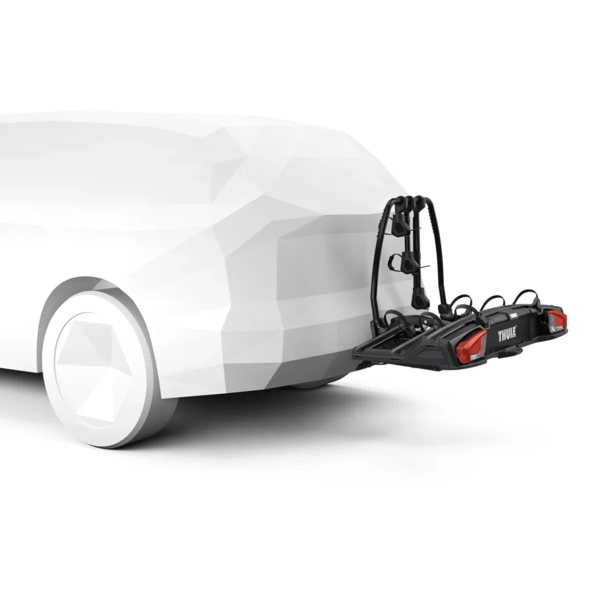 Thule VeloSpace 3 Fahrradträger für Anhängerkupplung 3 Fahrräder, erweiterbar
