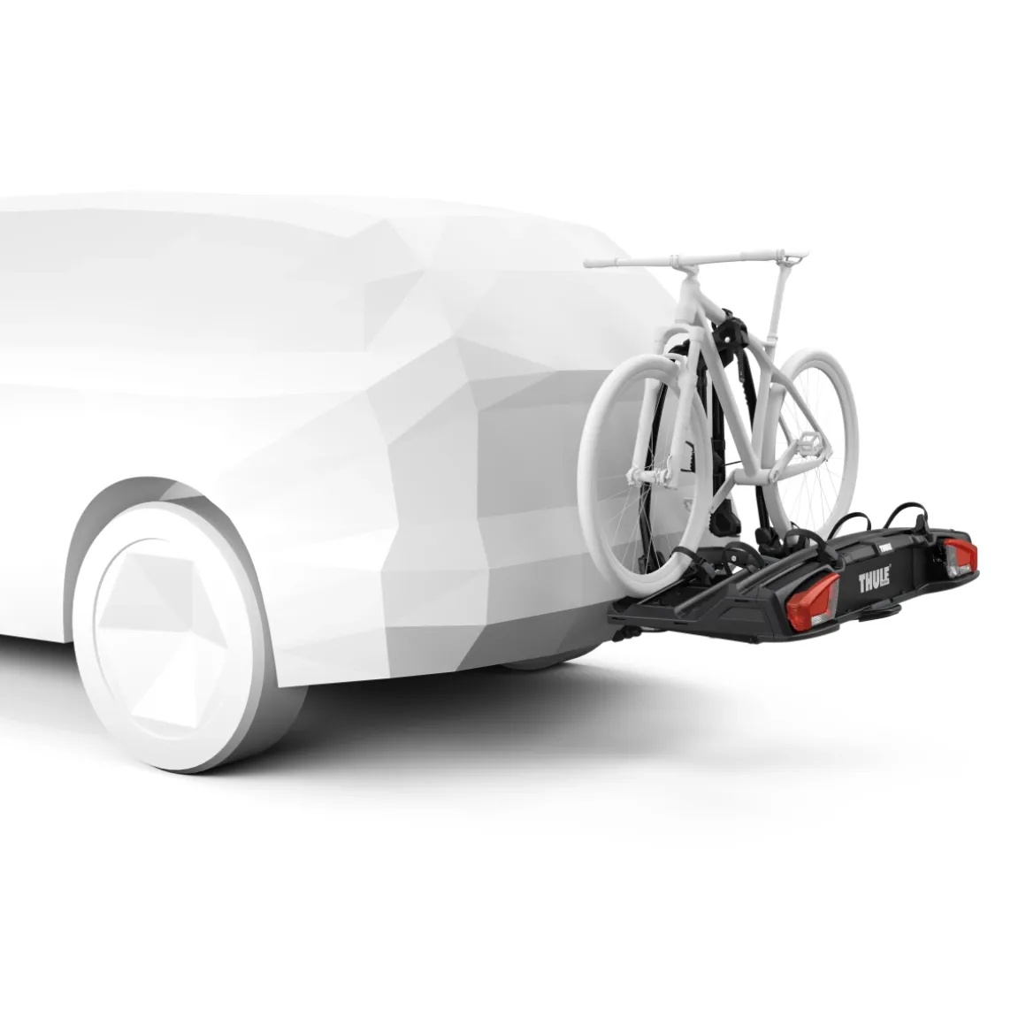 Thule VeloSpace 3 Fahrradträger für Anhängerkupplung 3 Fahrräder, erweiterbar