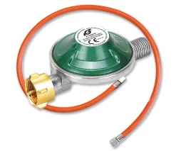 Umrüstset passend für Weber Q100, 120  mit 50 mbar Regler und 100cm PVC Gasschlauch
