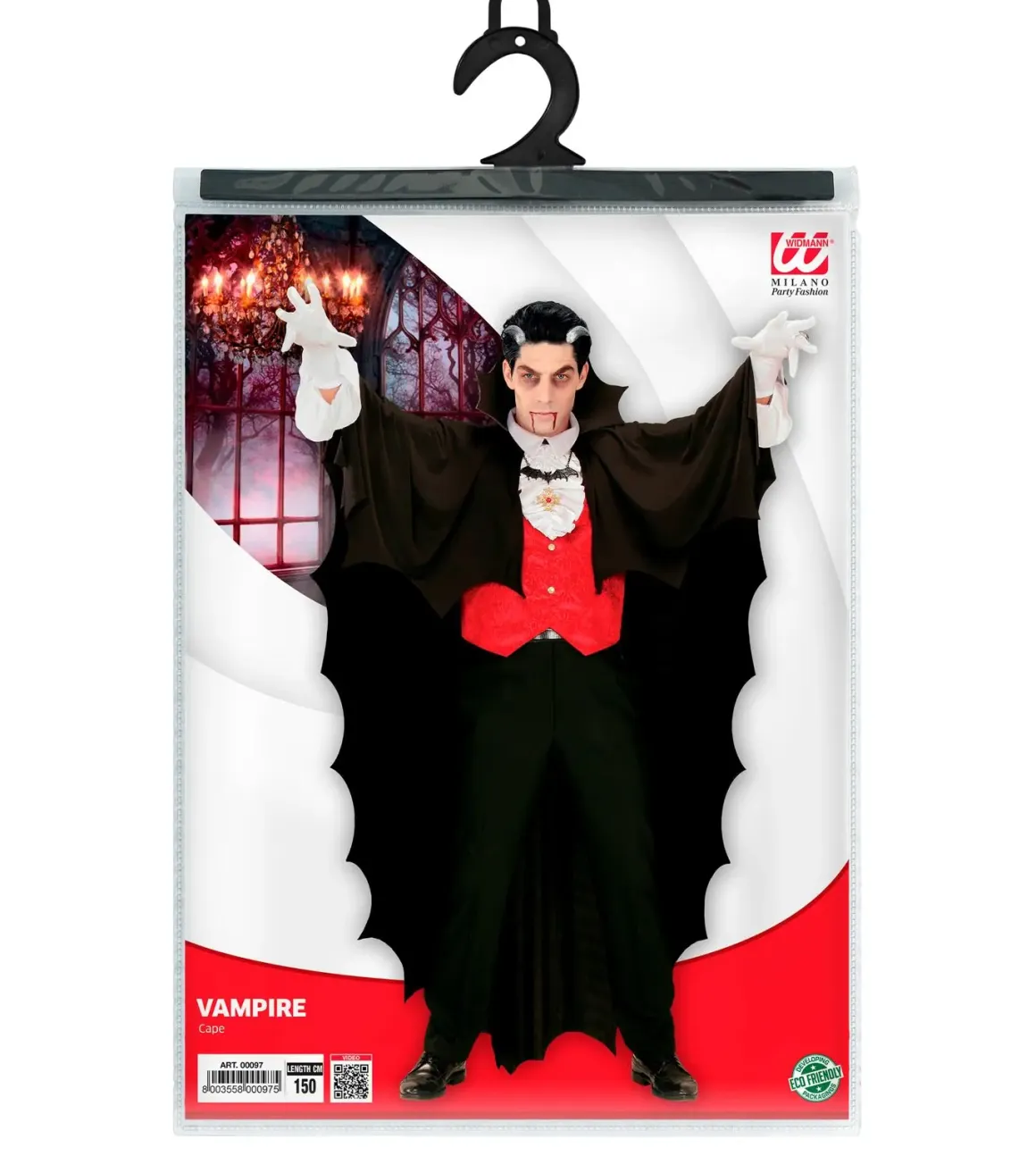 Vampir Umhang Größe: 150 cm