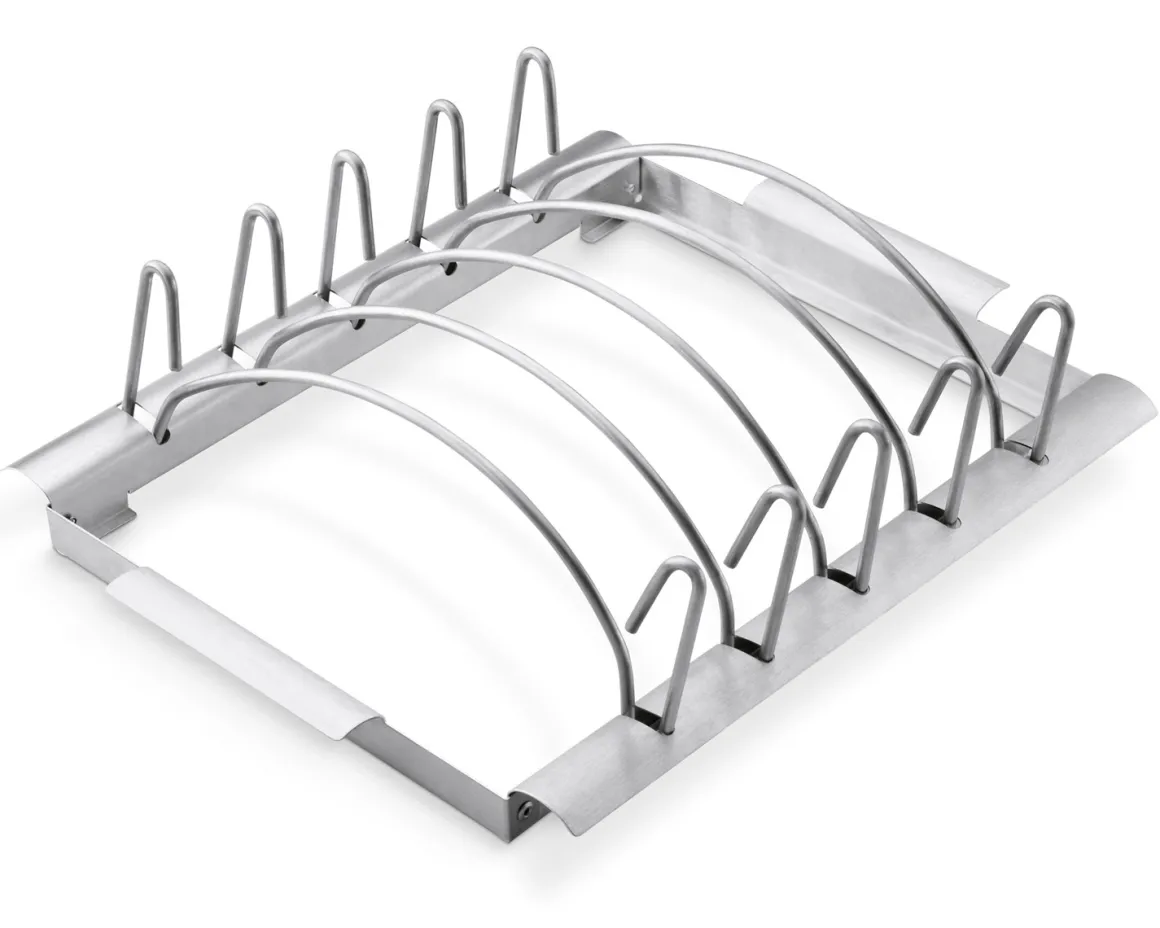 Weber Deluxe Grill Rack aus Edelstahl, für Spareribs und Braten