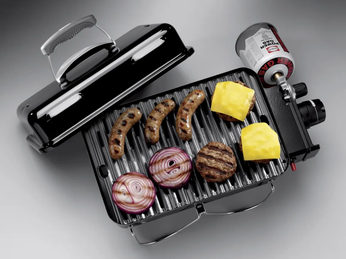 Weber Go-Anywhere tragbarer Camping-Gasgrill
