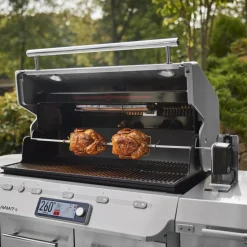 Weber Summit FS38X S Smart Gasgrill mit Rotisserie und 800 Grad Brenner