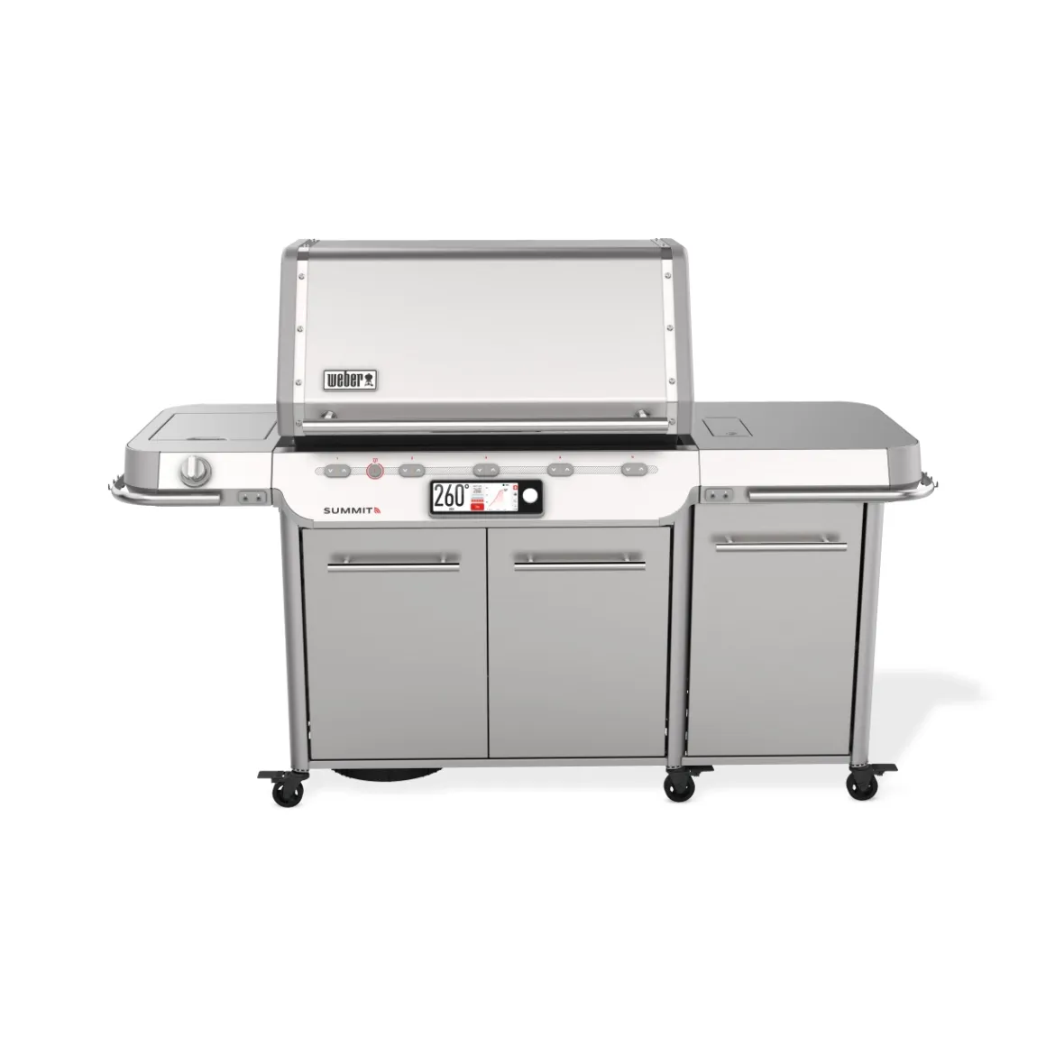 Weber Summit FS38X S Smart Gasgrill mit Rotisserie und 800 Grad Brenner