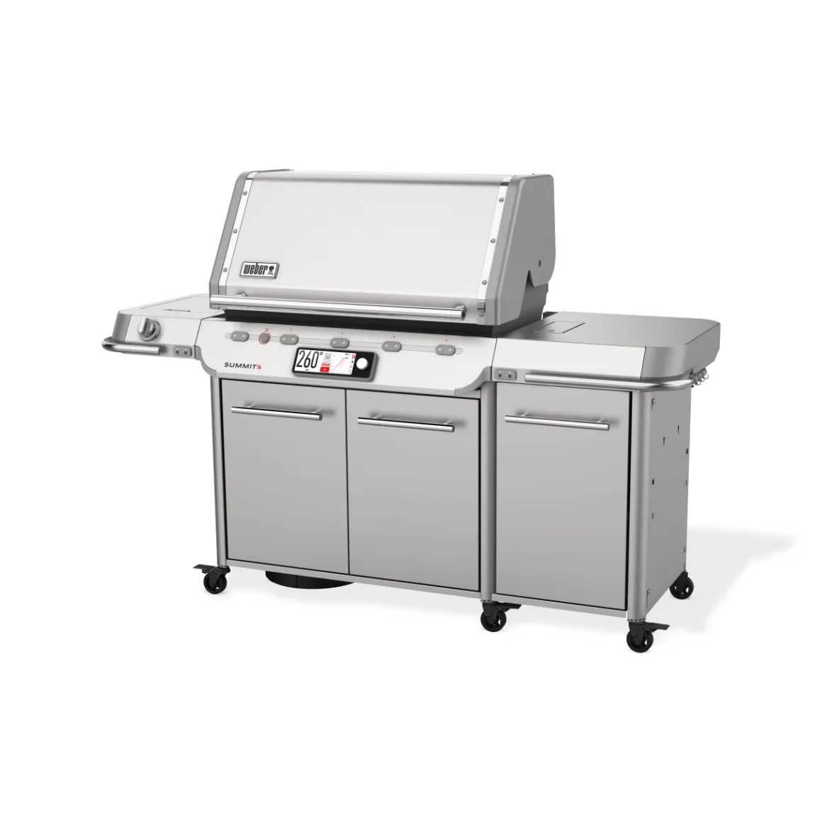 Weber Summit FS38X S Smart Gasgrill mit Rotisserie und 800 Grad Brenner