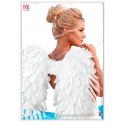 Weiße Federflügel – 80 x 60 cm für Engel- und  Fantasy-Kostüme