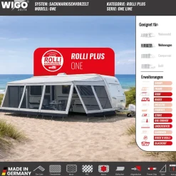 WIGO Vorzelt Rolli Plus One  | Größe 5 | Umlaufmaß 841 cm 875 cm