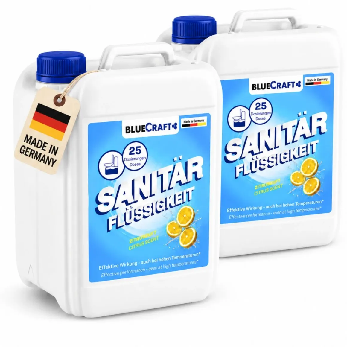 2x Bluecraft Sanitärflüssigkeit 2,5 l Sanitärflüssigkeit für Chemietoiletten