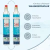4 x CO2 Reserve-Zylinder 425 g Kohlensäure mit  Füllung 60 l für Sprudlergeräte z. B. Soda Stream