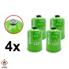 4x 450 g Gaskartusche für Gaskocher, Gasgrill  Schraub-Ventil-Kartusche