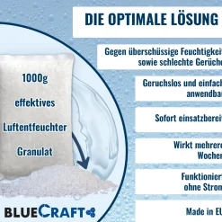 10x 1kg Luft-Entfeuchter Granulat im Vliesbeutel Nachfüllpackung mit 1x Autoentfeuchter