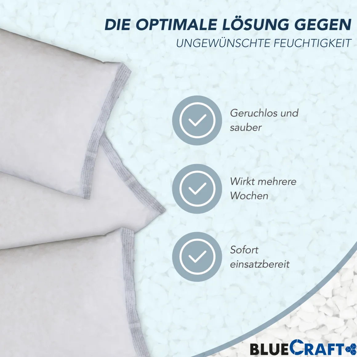 30x 1kg Raum Luftentfeuchter Granulat im Vliesbeutel