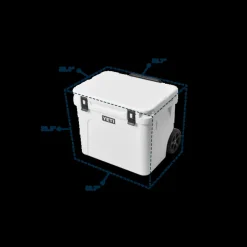 Yeti Kühlbox Roadie 60 auf Rädern   hellblau