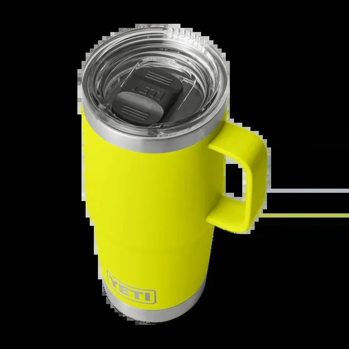 YETI Rambler Edelstahl-Reisebecher 591 ml Firefly Yellow