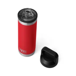 Yeti Rambler 18 Oz Trinkflasche (532 ml) Rescue Red mit Chug-Verschluss