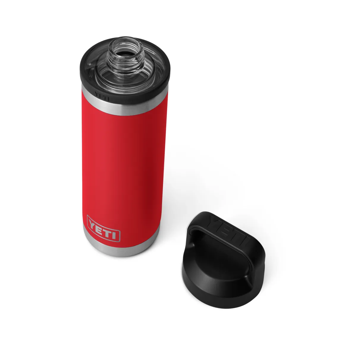 Yeti Rambler 18 Oz Trinkflasche (532 ml) Rescue Red mit Chug-Verschluss