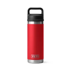 Yeti Rambler 18 Oz Trinkflasche (532 ml) Rescue Red mit Chug-Verschluss