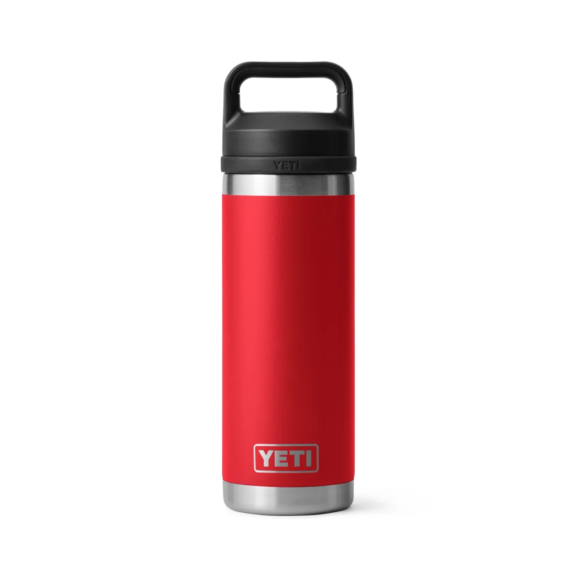 Yeti Rambler 18 Oz Trinkflasche (532 ml) Rescue Red mit Chug-Verschluss