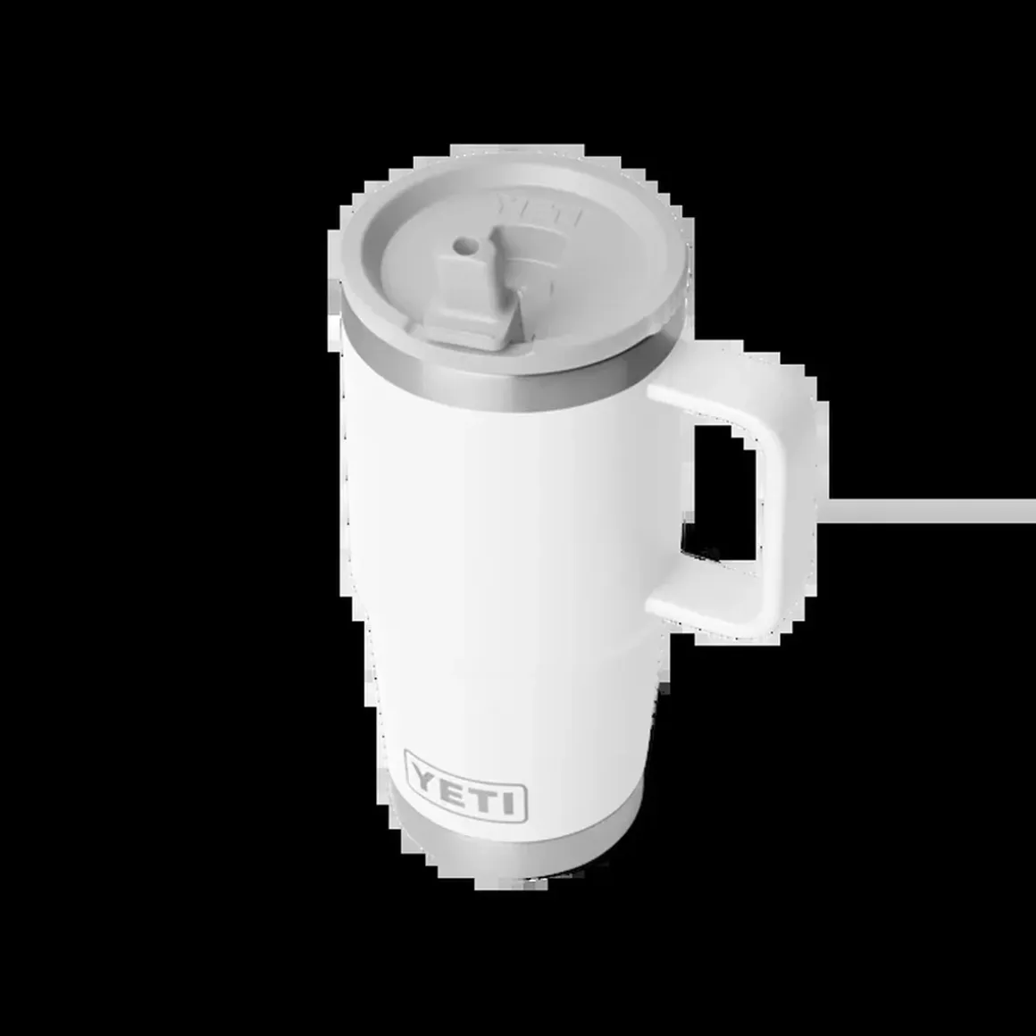Yeti Rambler Reise-Trinkhalm-Tasse 20 Oz 591 ml weiß