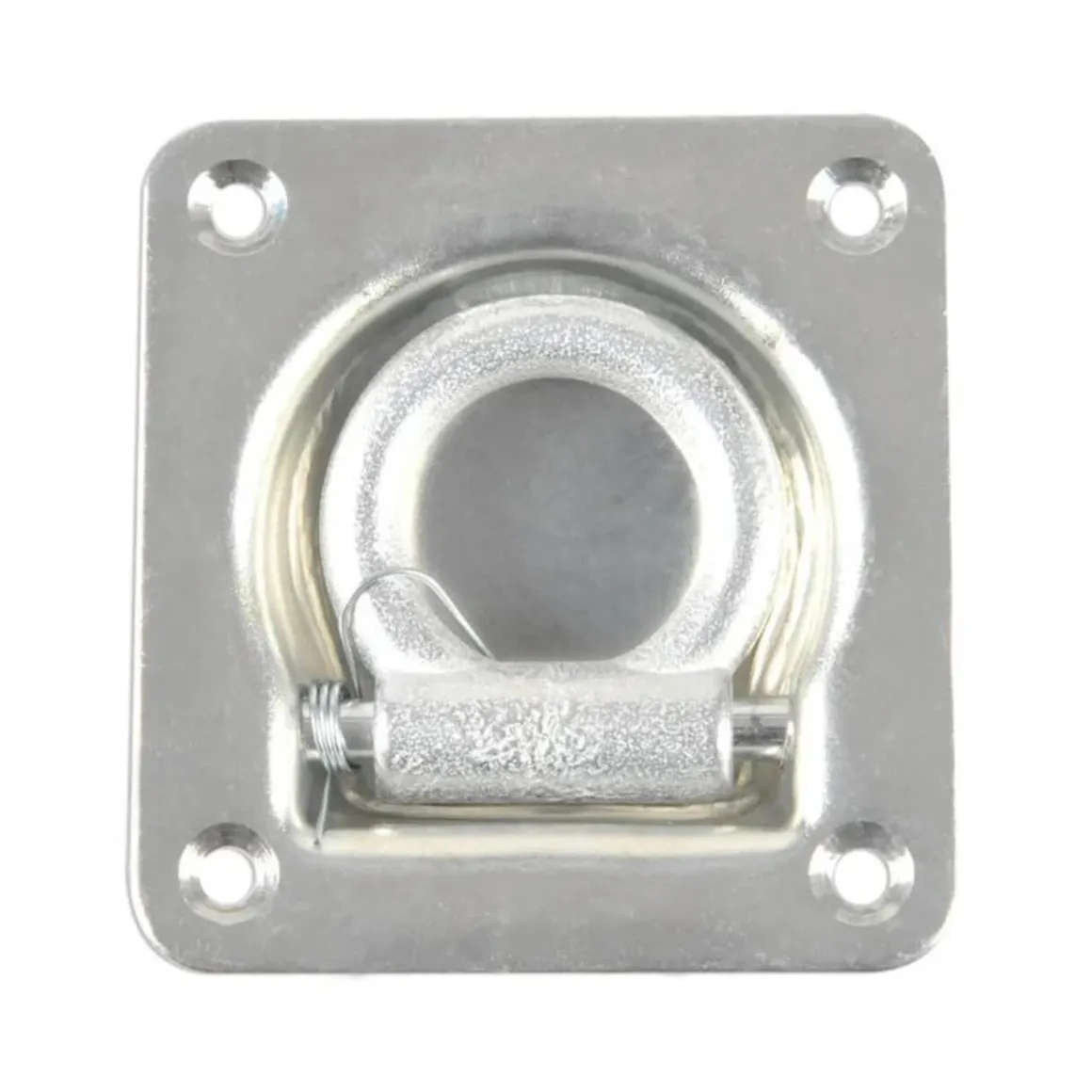 Zurrmulde mit Ring und Feder klappbar